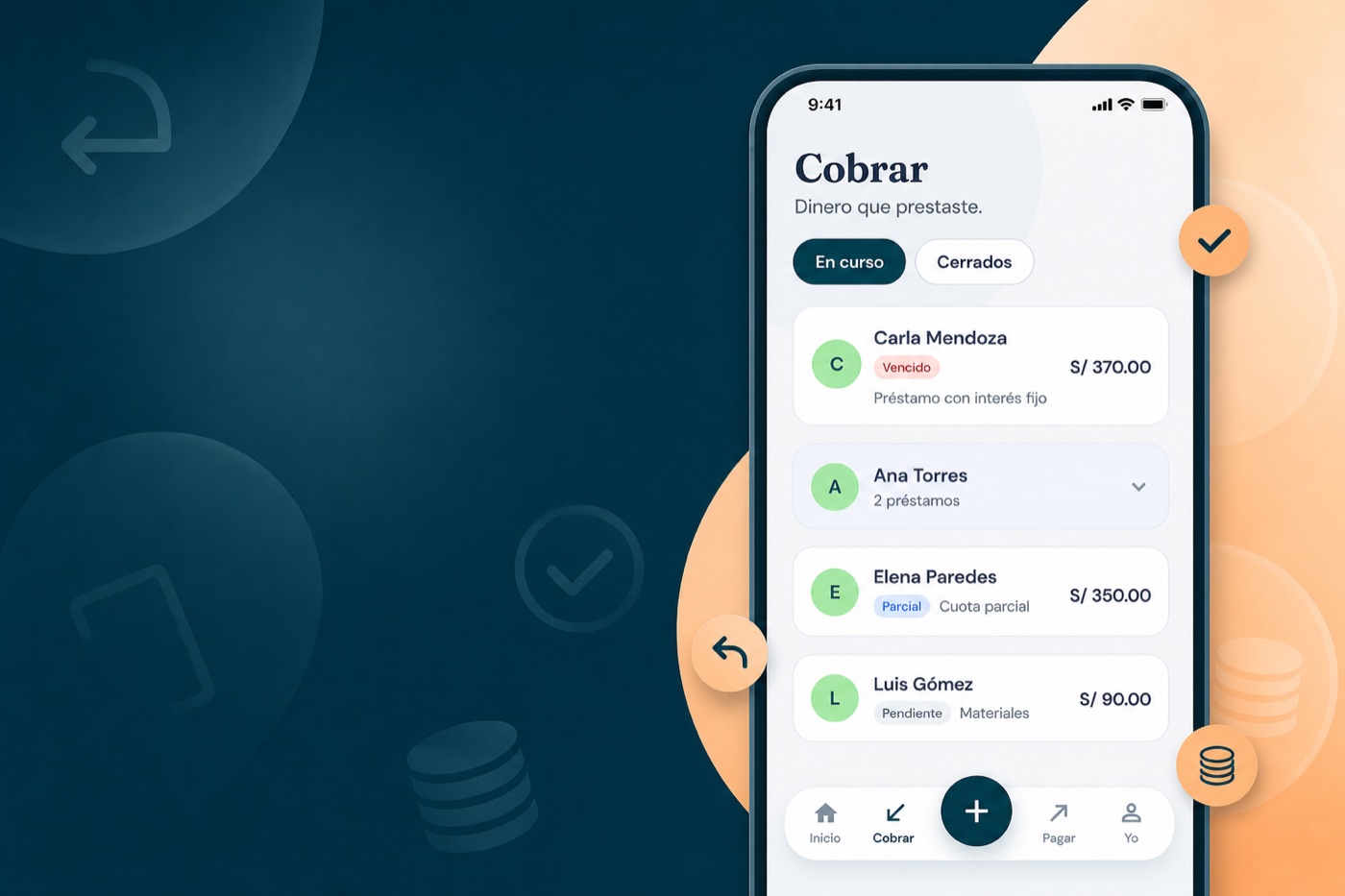 Cobrar — deudas abiertas